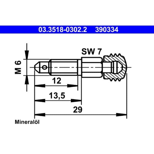 Entlüfterschraube/-ventil ATE 03.3518-0302.2