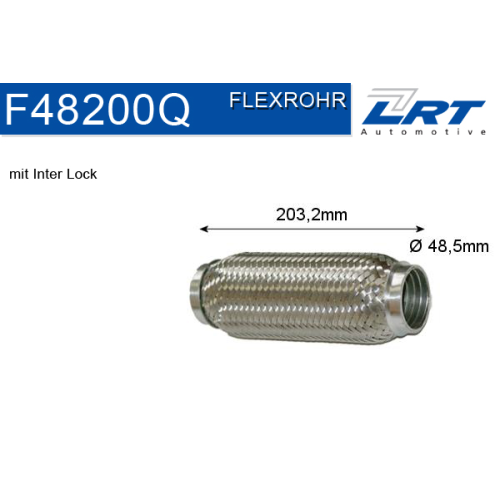 1 Flexible Pipe, exhaust system LRT F48200Q