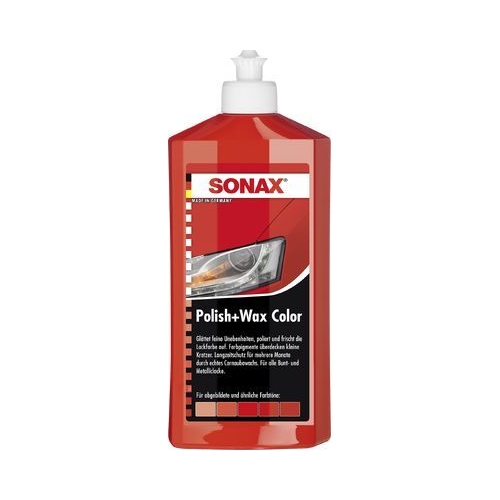 6 Polish SONAX 02964000 Polish & wax color (red) NanoPro