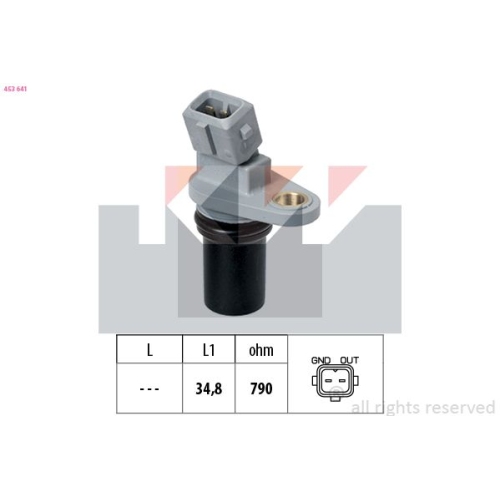 1 Sensor, RPM KW 453 641 Made in Italy - OE Equivalent SMART