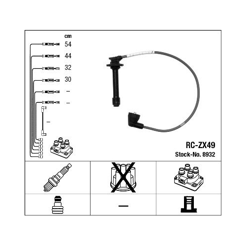 1 Ignition Cable Kit NGK 8932 MAZDA