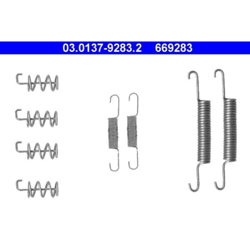 1 Accessory Kit, parking brake shoes ATE 03.0137-9283.2