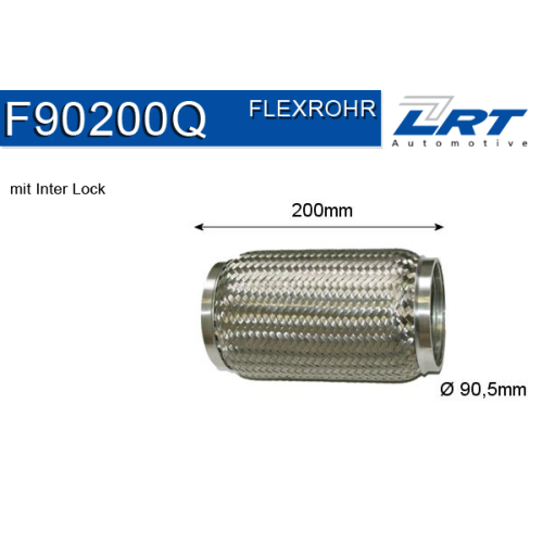 1 Flexible Pipe, exhaust system LRT F90200Q