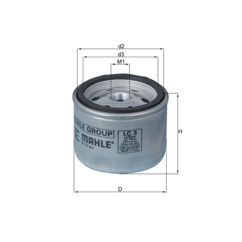 Luftfilter, Turbolader MAHLE LC 3 IVECO