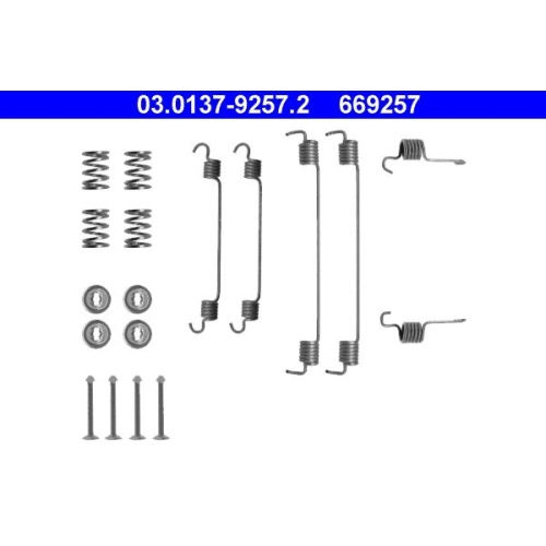 1 Accessory Kit, brake shoes ATE 03.0137-9257.2
