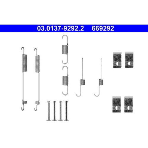 1 Accessory Kit, brake shoes ATE 03.0137-9292.2