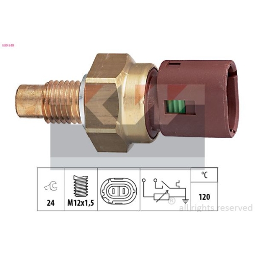 1 Sensor, coolant temperature KW 530 549 Made in Italy - OE Equivalent RENAULT