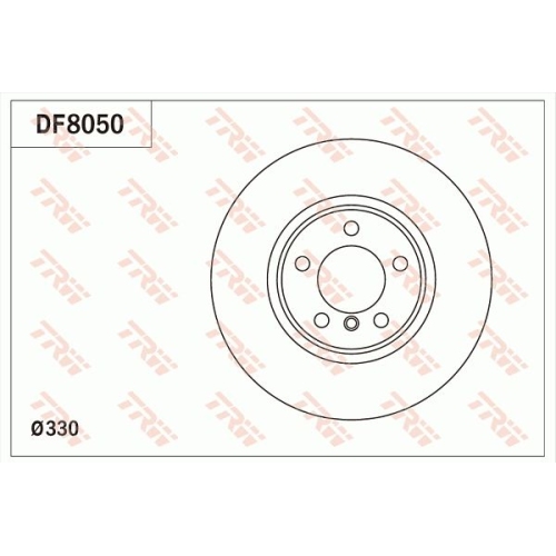 2 Brake Disc TRW DF8050 BMW