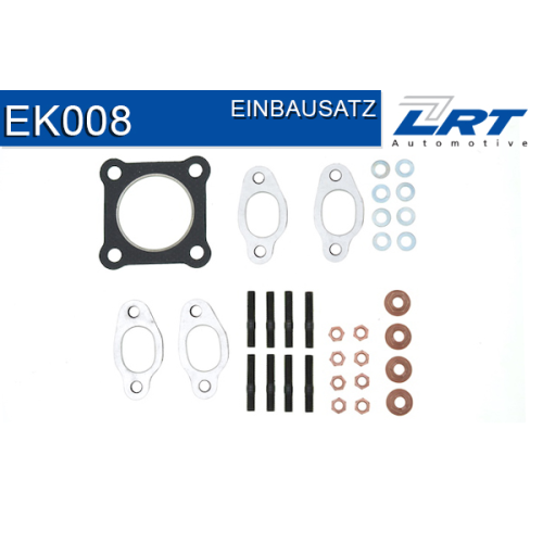 1 Mounting Kit, exhaust manifold LRT EK008 VW