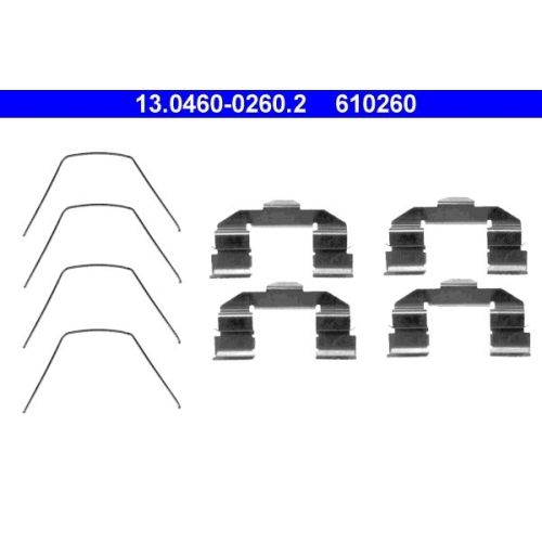 1 Accessory Kit, disc brake pad ATE 13.0460-0260.2