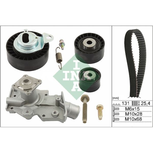 1 Water Pump & Timing Belt Kit INA 530 0102 30 FORD