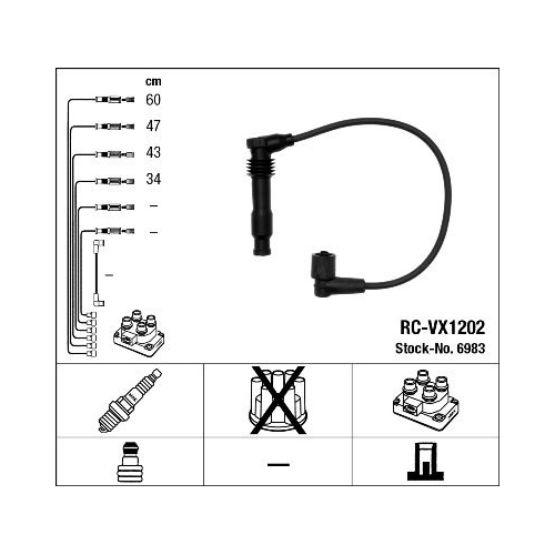 1 Ignition Cable Kit NGK 6983