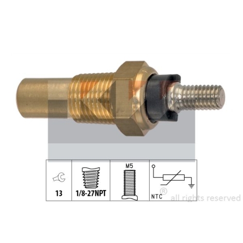 Sensor, coolant temperature KW 530 136 Made in Italy - OE Equivalent