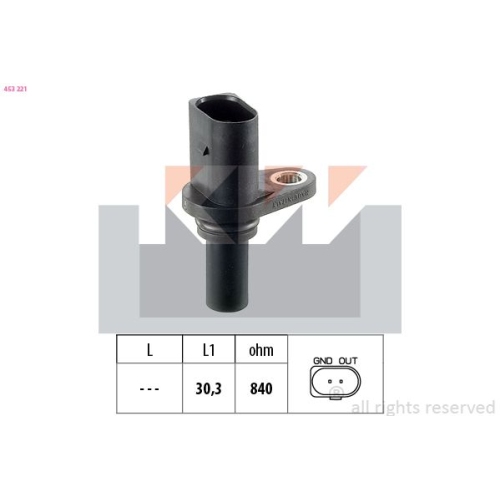 1 RPM Sensor, automatic transmission KW 453 221 Made in Italy - OE Equivalent VW