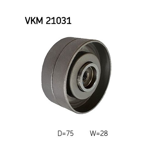 1 Deflection/Guide Pulley, timing belt SKF VKM 21031 AUDI VOLVO VW