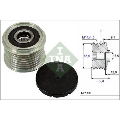 1 Alternator Freewheel Clutch INA 535 0260 10 SUZUKI