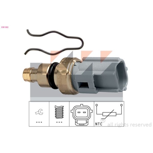1 Sensor, coolant temperature KW 530 302 Made in Italy - OE Equivalent FORD