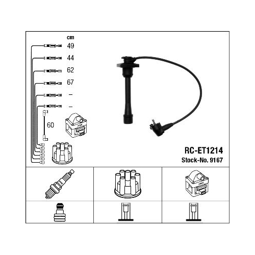 1 Ignition Cable Kit NGK 9167 TOYOTA LEXUS