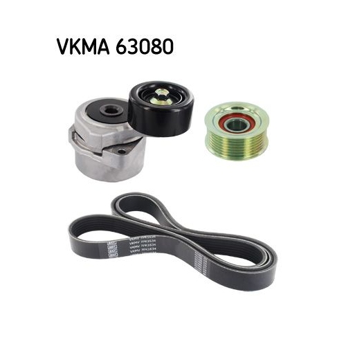 1 V-Ribbed Belt Set SKF VKMA 63080 BMW HONDA