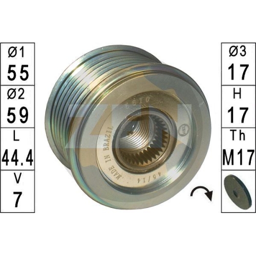 1 Alternator Freewheel Clutch ERA ZN5610 MITSUBISHI TOYOTA