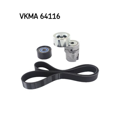 1 V-Ribbed Belt Set SKF VKMA 64116 MAZDA