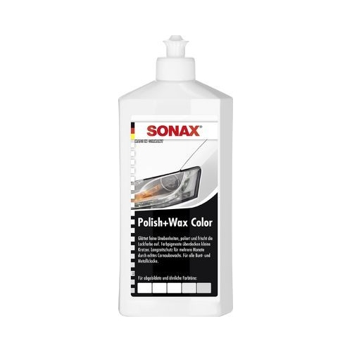 Lackpolitur SONAX 02960000 Polish & Wax Color NanoPro weiß 500ml
