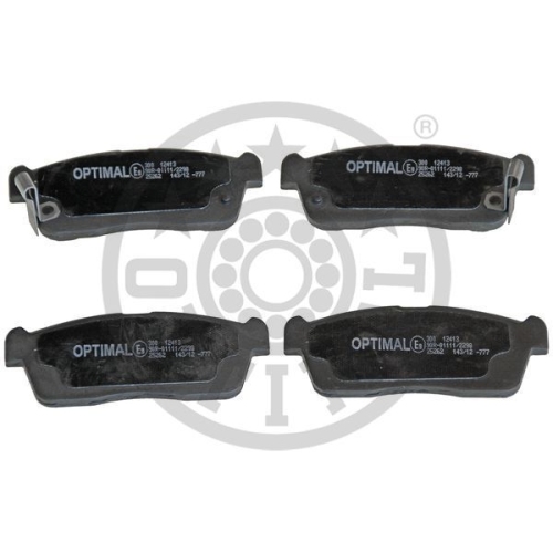 4 Brake Pad Set, disc brake OPTIMAL BP-12413 DAIHATSU