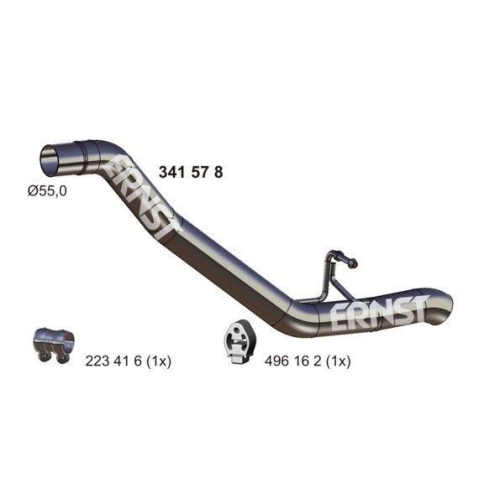 1 Exhaust Pipe ERNST 341578 FORD