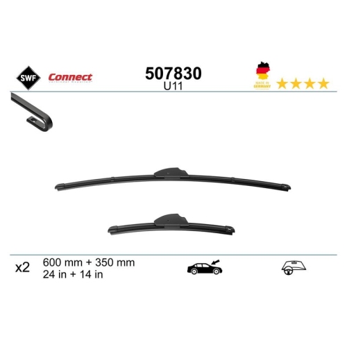 1 Wiper Blade SWF 507830 CONNECT MADE IN GERMANY
