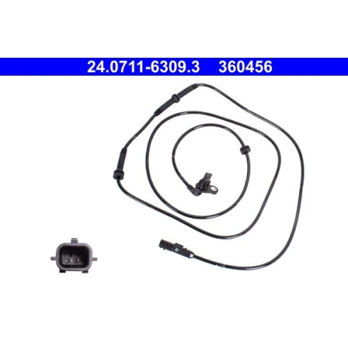 1 Sensor, wheel speed ATE 24.0711-6309.3 RENAULT DACIA