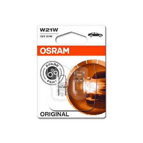 Incandescent lightbulb OSRAM W21W 21W / 12V Socket Version: W3x16d (7505-02B)