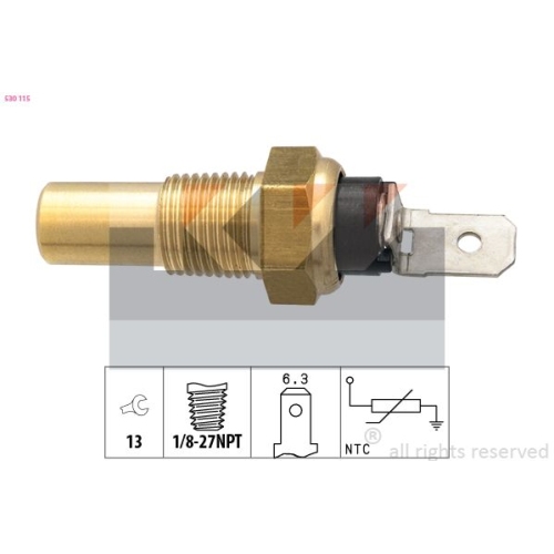 1 Sensor, coolant temperature KW 530 115 Made in Italy - OE Equivalent FORD