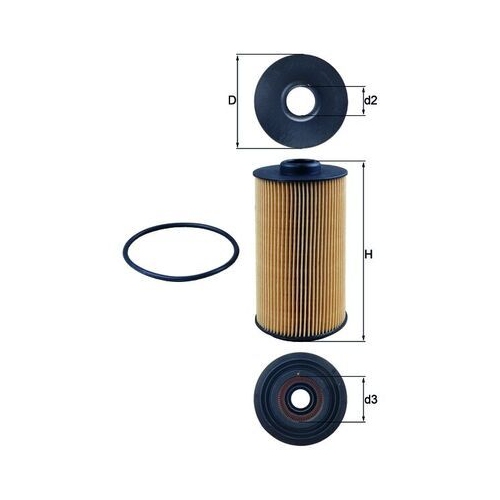 1 Oil Filter MAHLE OX 152/1D BMW ROVER LAND ROVER