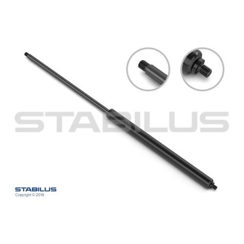 1 Gas Spring, boot-/cargo area STABILUS 443837 // LIFT-O-MAT® JEEP