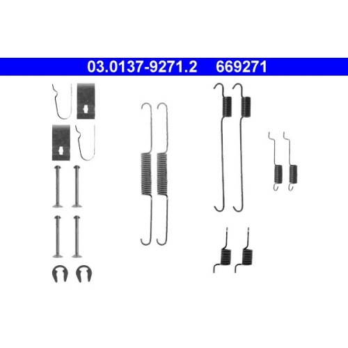 1 Accessory Kit, brake shoes ATE 03.0137-9271.2
