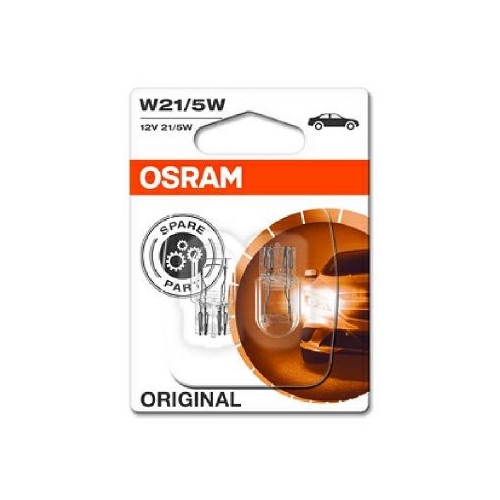 Incandescent lightbulb OSRAM W21 / 5W 21 / 5W / 12V socket embodiment: W3x16q (7515-02B)