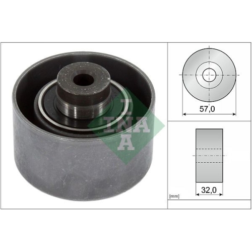 1 Deflection/Guide Pulley, timing belt INA 532 0142 10 CITROËN PEUGEOT