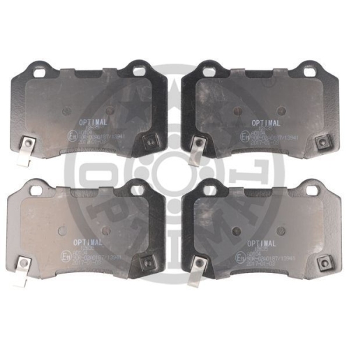 4 Brake Pad Set, disc brake OPTIMAL BP-12635 CHRYSLER CHEVROLET HYUNDAI CADILLAC