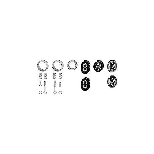 1 Mounting Kit, exhaust system HJS 82 43 8019
