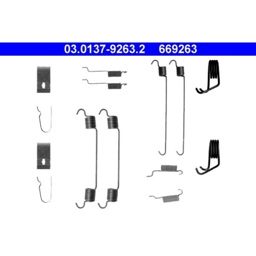 1 Accessory Kit, brake shoes ATE 03.0137-9263.2