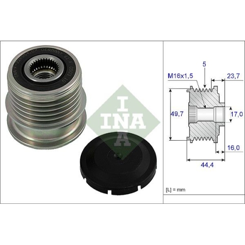 1 Alternator Freewheel Clutch INA 535 0011 10 MERCEDES-BENZ