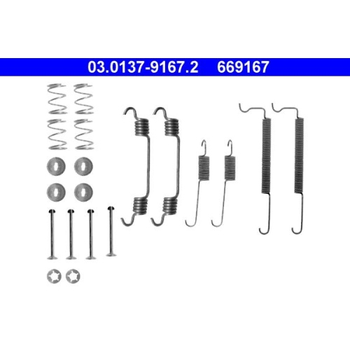 1 Accessory Kit, brake shoes ATE 03.0137-9167.2