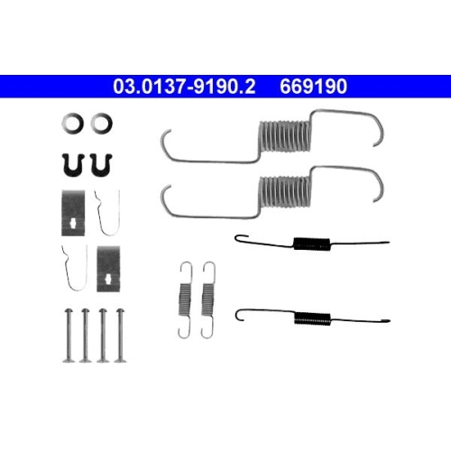 1 Accessory Kit, brake shoes ATE 03.0137-9190.2