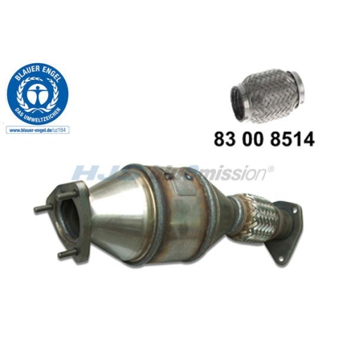 1 Catalytic Converter HJS 96 11 4012 with the ecolabel "Blue Angel" AUDI