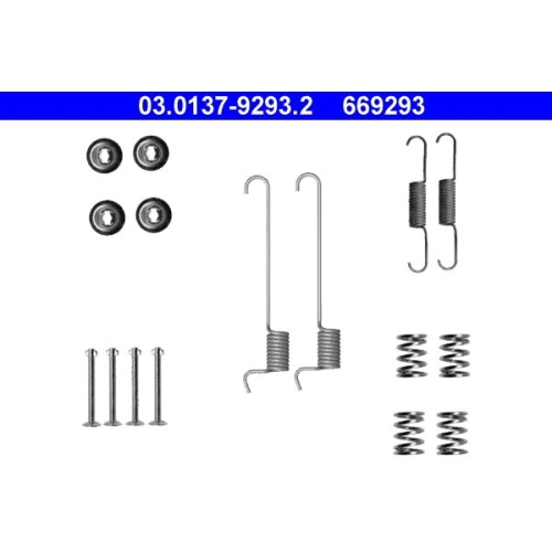 1 Accessory Kit, parking brake shoes ATE 03.0137-9293.2