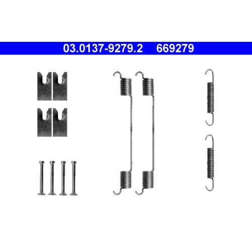 1 Accessory Kit, brake shoes ATE 03.0137-9279.2
