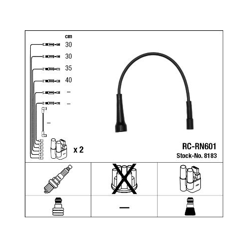 1 Ignition Cable Kit NGK 8183 RENAULT DACIA