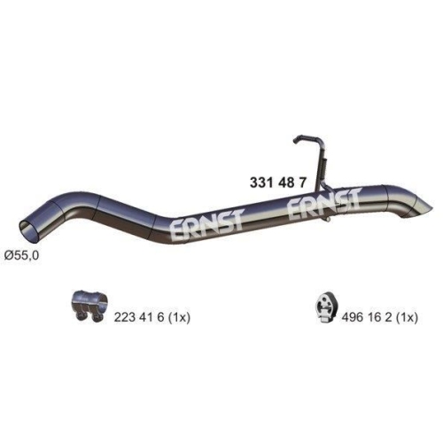1 Exhaust Pipe ERNST 331487 FORD