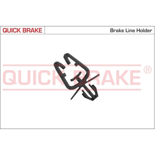 1 Holder, brake line QUICK BRAKE XC