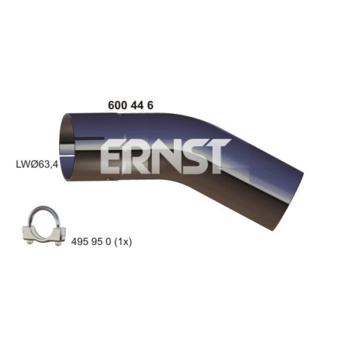1 Exhaust Pipe ERNST 600446 IVECO